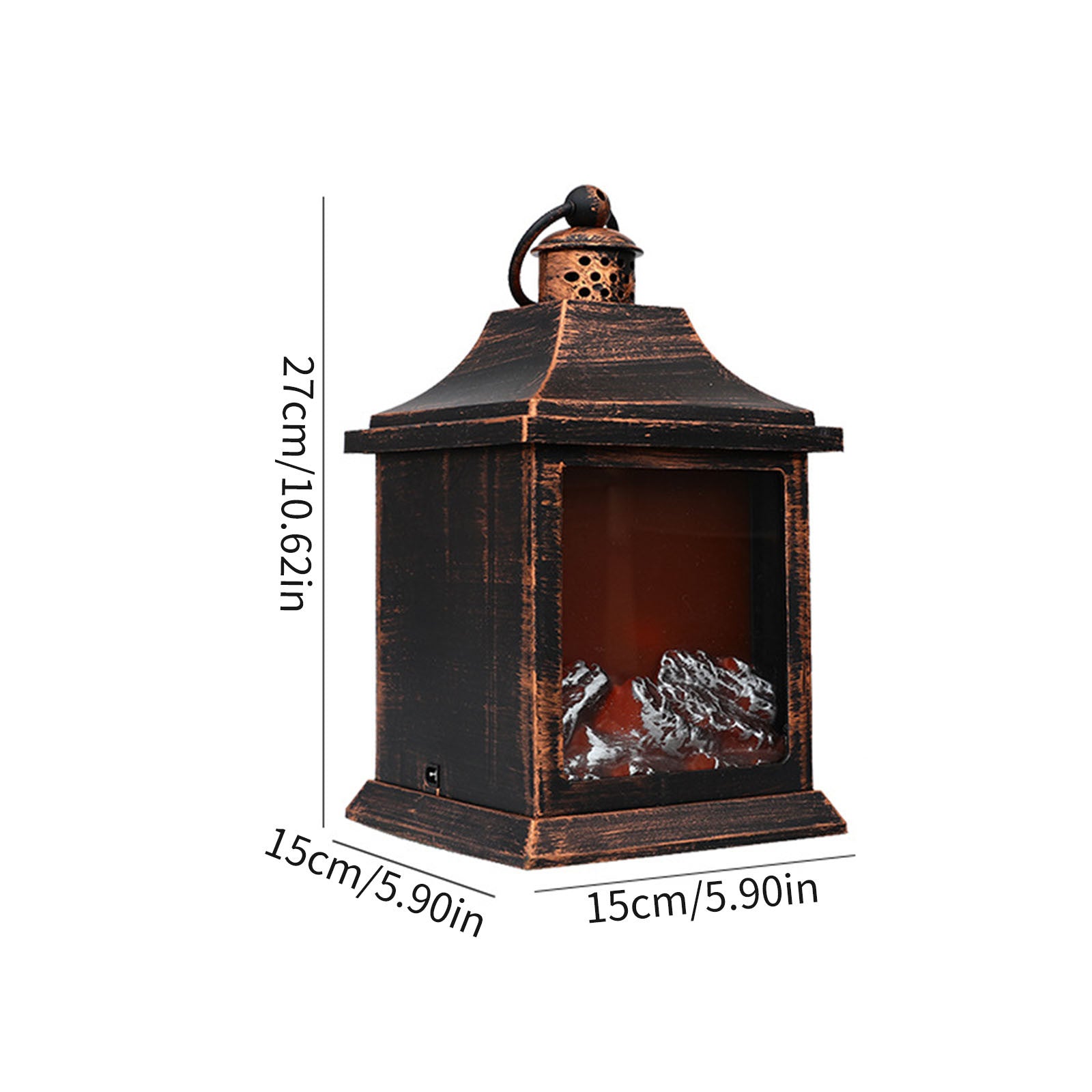 Christmas Fireplace Light Wood Fire Wind Lamp Bar Home Desktop Scene | Decor Gifts and More