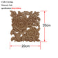 Solid Wood Cube Carved Square Flower Door Heart Flower Furniture Decoration Accessories | Decor Gifts and More