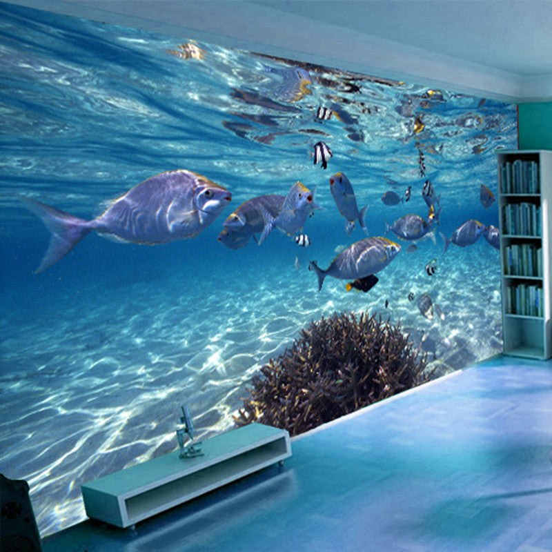 Underwater world 3D mural