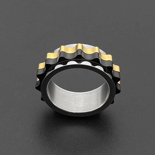 Titanium Steel Rotatable Ring Stainless Steel Simple | Decor Gifts and More