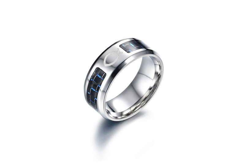 Stainless steel men's ring