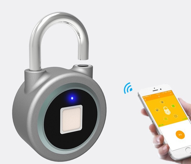 Smart lock fingerprint padlock mobile phone APP control Bluetooth unlocking luggage fingerprint lock trolley case fingerprint lock | Decor Gifts and More