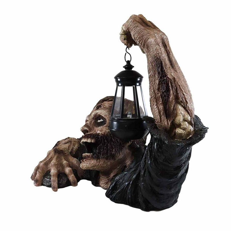 Halloween Ghost Festival Zombie Lantern Resin | Decor Gifts and More