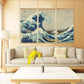 Triple solid wood scroll painting | Decor Gifts and More