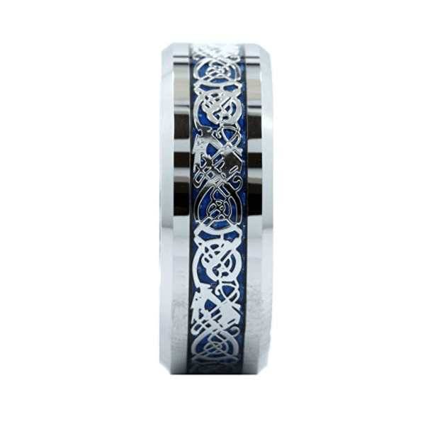 Silver Tungsten Celtic Ring | Decor Gifts and More