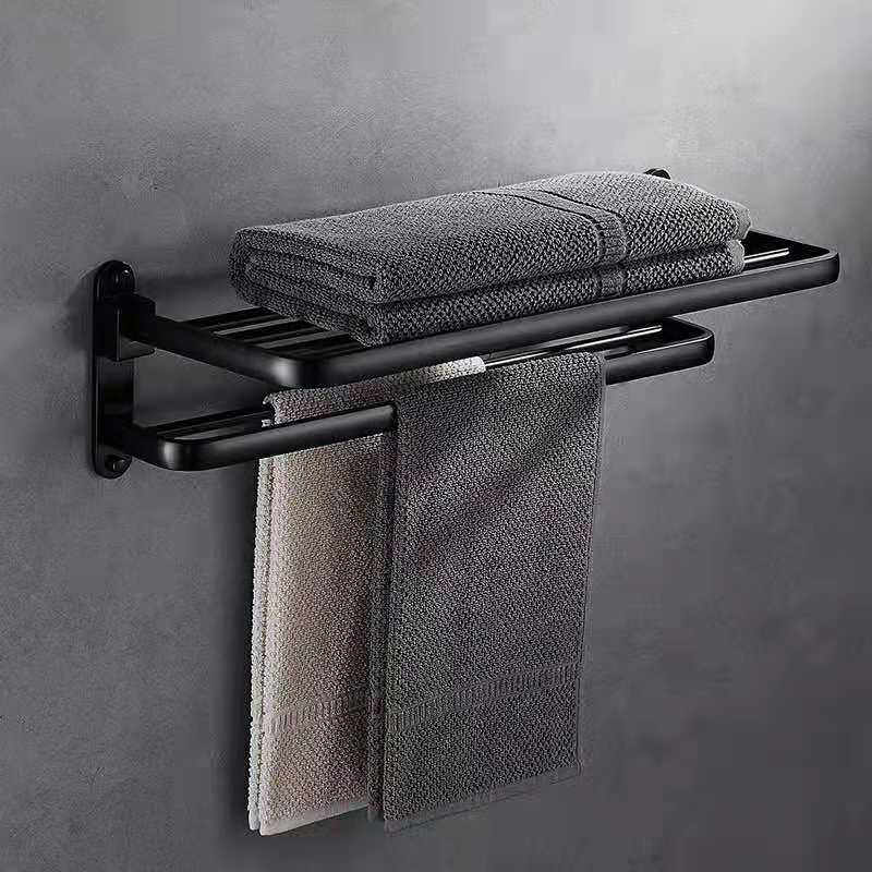 Towel rack towel rack shelf foldable wall hanging | Decor Gifts and More