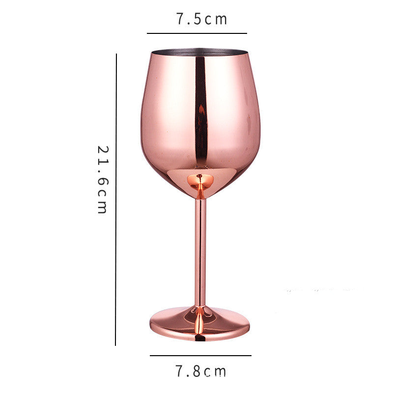 Stainless steel champagne glass and red wine cup | Decor Gifts and More