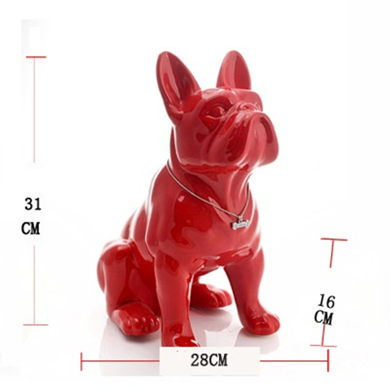 Art sculpture ceramic dog | Decor Gifts and More