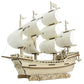 Wooden Sailboat Model Diy Handmade Assembly 3d Three-dimensional Puzzle Assembly | Decor Gifts and More