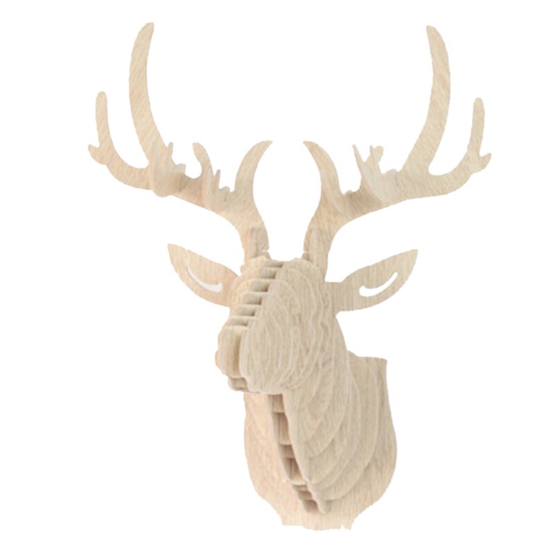 Wooden elk head wall hanging | Decor Gifts and More