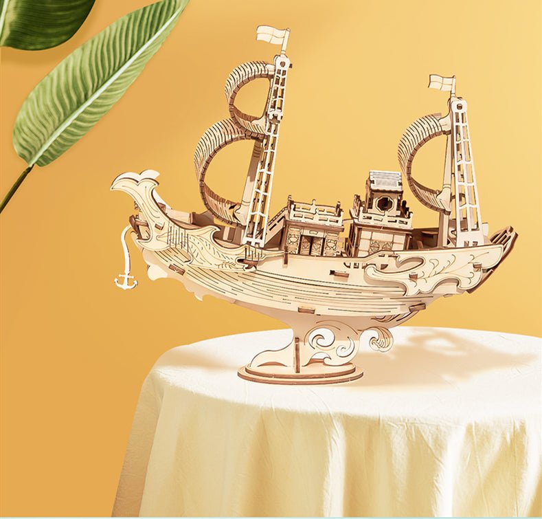 3D Three-dimensional Sailboat Assembly | Decor Gifts and More