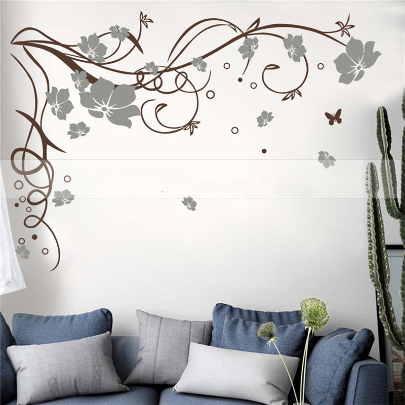 Creative Flowers Sliding Door Glass Door Decals | Decor Gifts and More