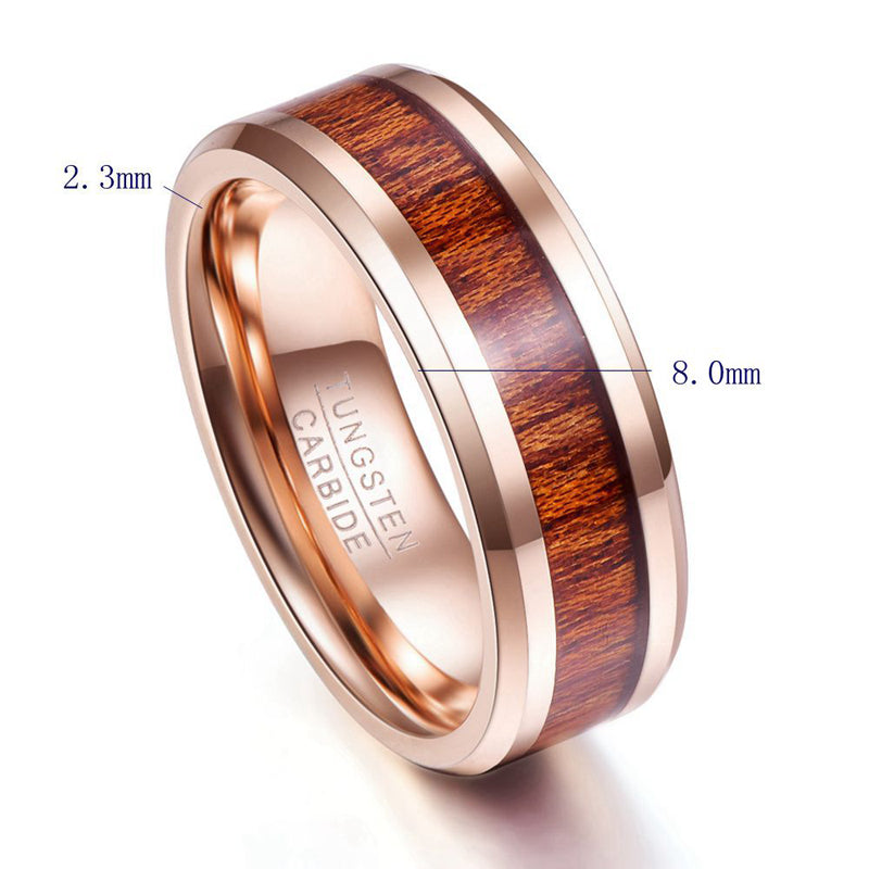 Men's Tungsten Gold Ring 3-3 | Decor Gifts and More