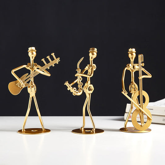 Creative Musician Gold Iron Ornaments Desk Decorations | Decor Gifts and More