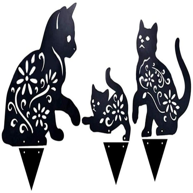 Cat Silhouette Metal Silhouette Art Yard Decoration | Decor Gifts and More