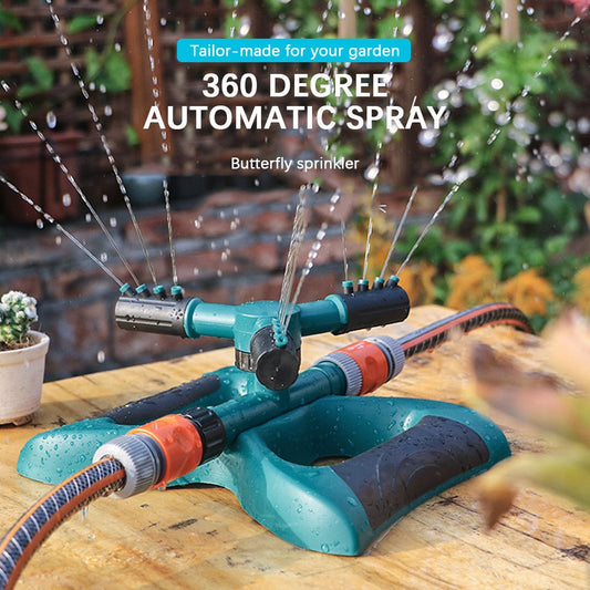 360 Degree Automatic Garden Sprinklers Watering Grass Lawn Rotary Nozzle | Decor Gifts and More