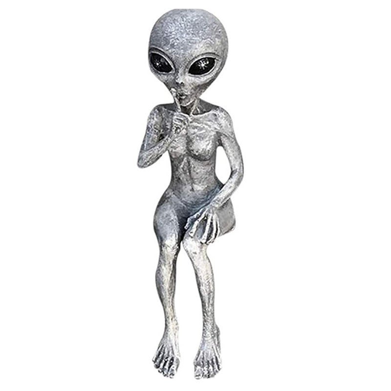 Resin Ornaments Alien UFO Outdoor Garden Statue Ornaments | Decor Gifts and More