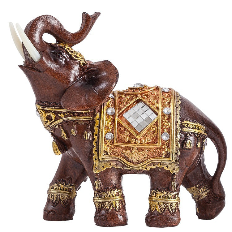 Resin Crafts Elephant Decoration Ornaments