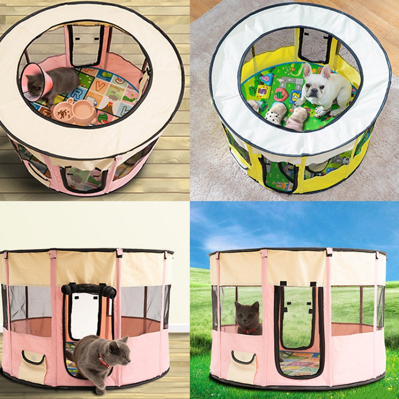 Removable Pet House Oxford Cloth Crate Room Playing Exercise Breeding Delivery Room | Decor Gifts and More