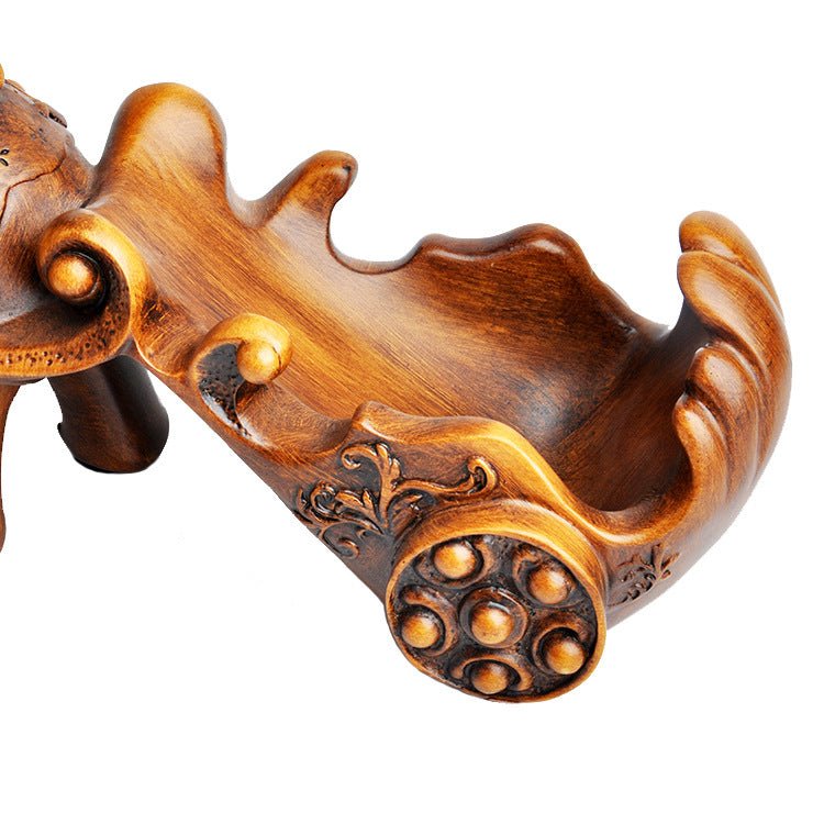 Imitation Wood Elephant Wine Rack Home Furnishings | Decor Gifts and More