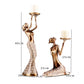 European Style Retro Beauty Candlestick Ornament Decoration | Decor Gifts and More