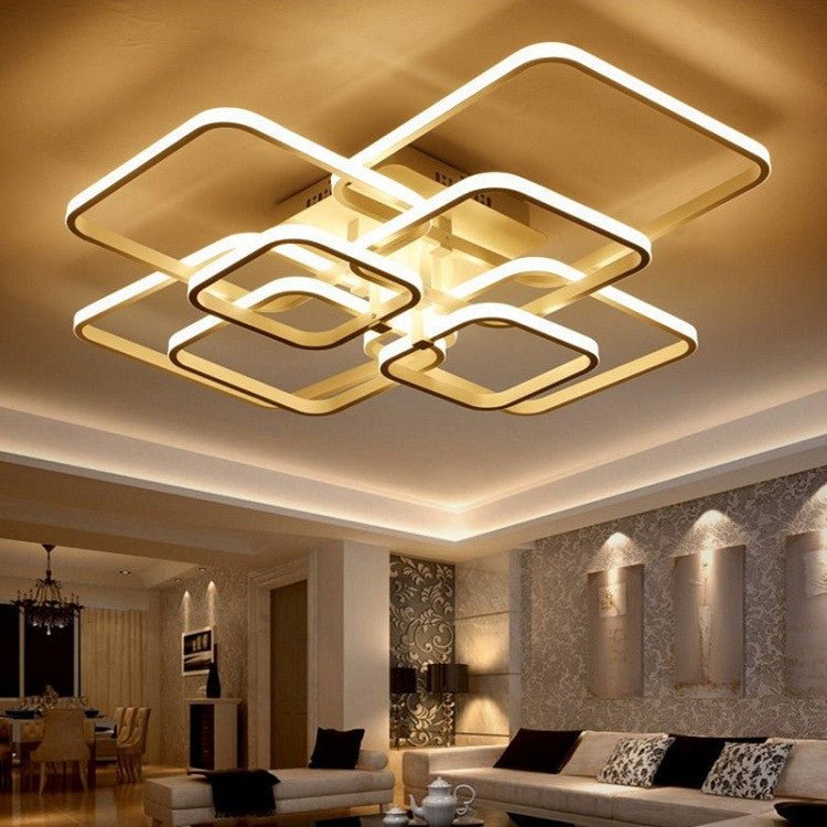 Living Room Lamp Modern Modern Creative Square Dining Room Bedroom Lamp | Decor Gifts and More