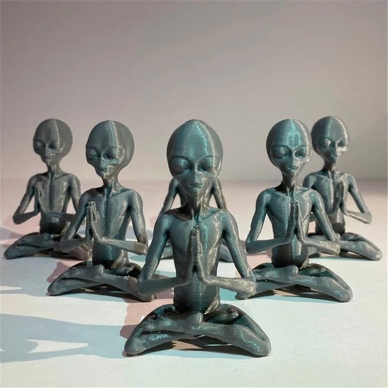 Meditation Alien Resin Ornament Decoration | Decor Gifts and More