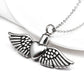 Stainless Steel Perfume Essential Oil Bottle Necklace Accessories Angel Wing Pendant | Decor Gifts and More