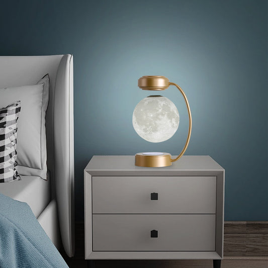 Creative Personality Magnetic Levitation Moon Table Lamp