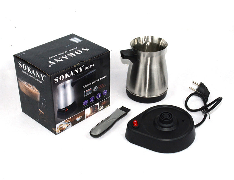 Electric Stainless Steel Turkish Coffee Pot With Electric Heating | Decor Gifts and More