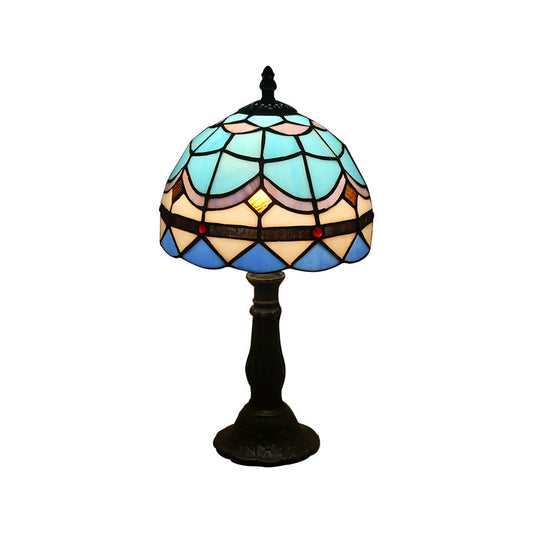 Iconic European Style Stained Glass Table Lamps Desktop Lighting