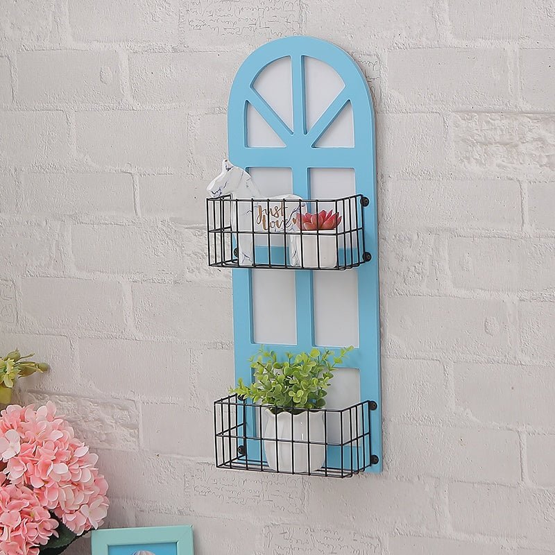 Decorative Shelf On Vintage Wall