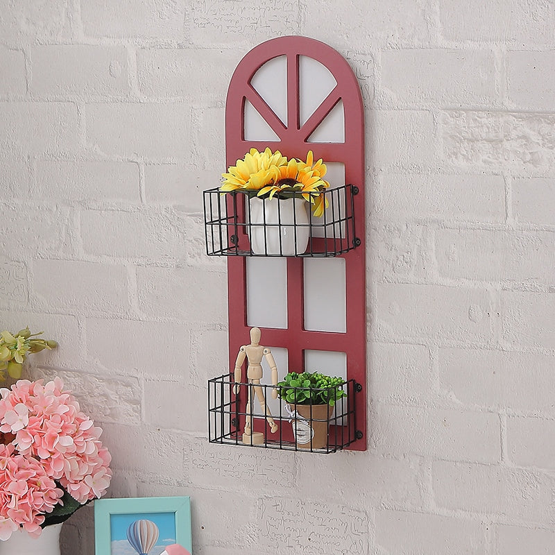 Decorative Shelf On Vintage Wall