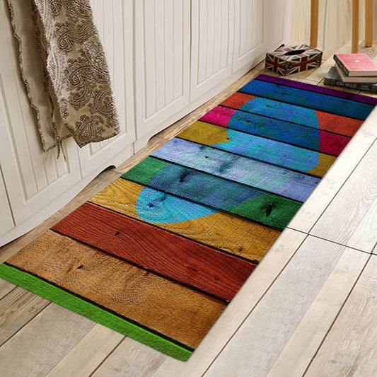 Kitchen Mat Bedroom Living Room Carpet Entrance Doormat Home Hallway Balcony Floor Mat Wood Pattern Bathroom Anti-Slip Long Rug | Decor Gifts and More