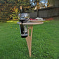 Portable Wine Table With Folding Round Table, Mini Wooden Picnic Table, Easy To Carry, Removable Beer Table | Decor Gifts and More