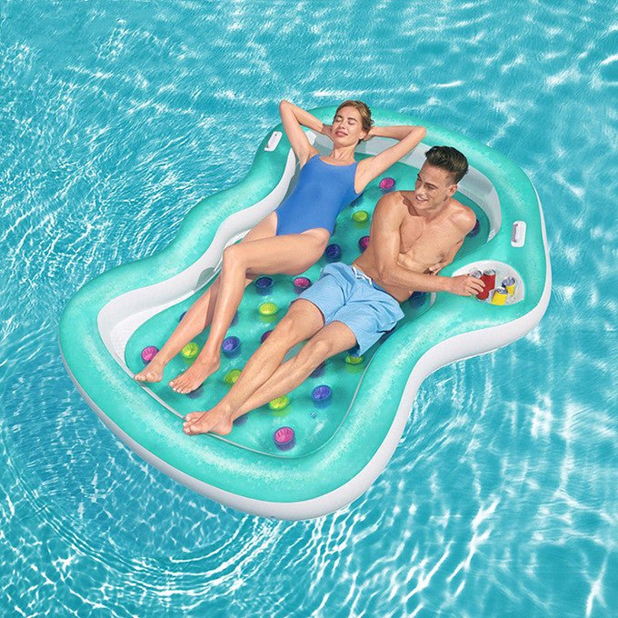 Floating Rows for Adult Family Drifting on the Sea Sunshade Boat Floating Bed | Decor Gifts and More