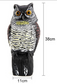 360 Degree Rotation Outdoor Garden Farm Bird Repellent Owl Decoy