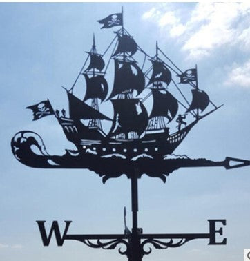 Sailing Fighter Vehicle Wind Vane Garden Wrought Iron Metal Decoration | Decor Gifts and More