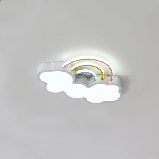 Children's Led Eye Protection Ceiling Lamp Modern Rainbow Cloud | Decor Gifts and More