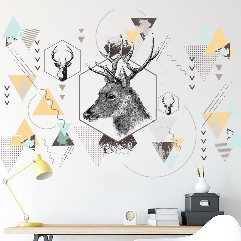 Nordic ins style Triangle Dreamy Mountain Wall Stickers Living room Bedroom Vinyl Wall Decals Creative Home Decor | Decor Gifts and More