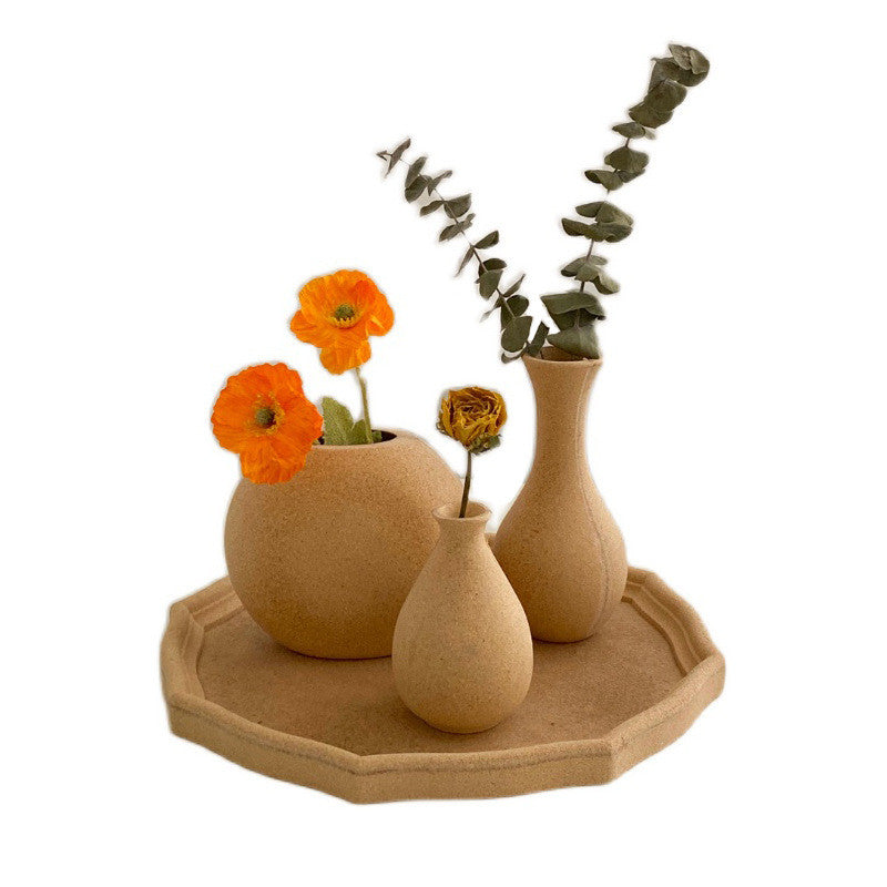 Vintage Rough Prime Embryo Wood Vase Decoration Living Room Flower Arrangement | Decor Gifts and More