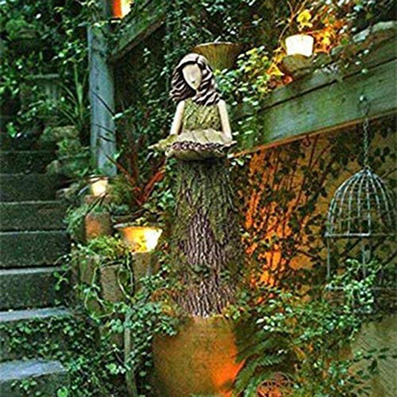 Sherwood Fern Fairy Statuary Sherwood Fern Fairy Statuary Resin Bird Feeder | Decor Gifts and More