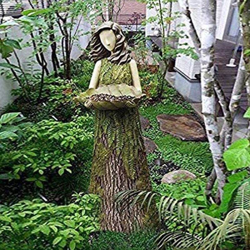 Sherwood Fern Fairy Statuary Sherwood Fern Fairy Statuary Resin Bird Feeder | Decor Gifts and More