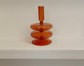 Refound Retro Brown Glass Candle Holder Vintage B&B Model Room Home Decoration Nostalgic Shooting Props | Decor Gifts and More