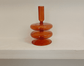 Refound Retro Brown Glass Candle Holder Vintage B&B Model Room Home Decoration Nostalgic Shooting Props | Decor Gifts and More
