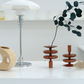 Refound Retro Brown Glass Candle Holder Vintage B&B Model Room Home Decoration Nostalgic Shooting Props | Decor Gifts and More