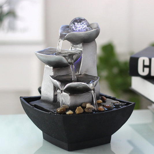 Desktop Water Fountain Carp Lucky Home Decoration