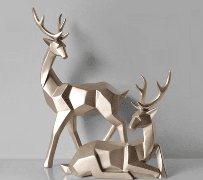 Nordic Style Geometric Elk Ornaments | Decor Gifts and More