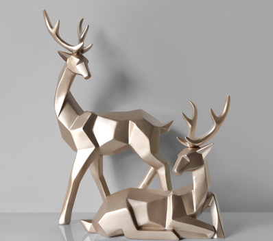 Nordic Style Geometric Elk Ornaments | Decor Gifts and More