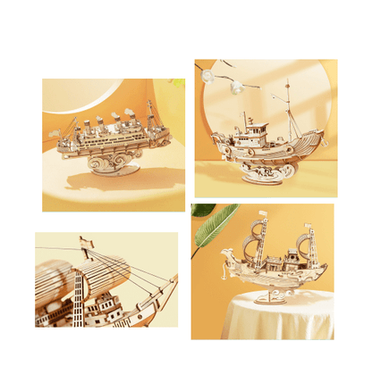 3D Three-dimensional Sailboat Assembly | Decor Gifts and More